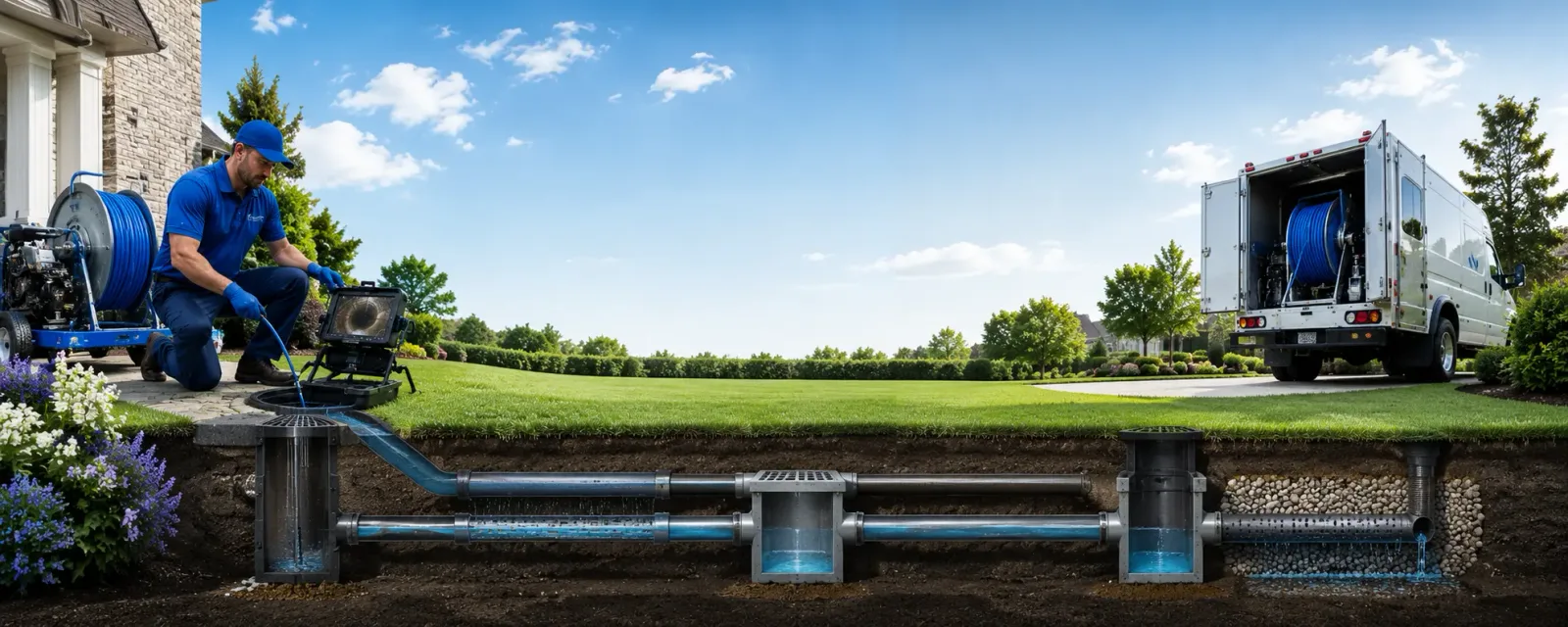 Outdoor drain cleaning information for Dowell, IL